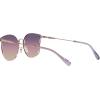 imageCoach Womens Hc7151d Round SunglassesShiny Rose GoldTransparent Purple