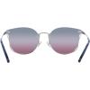 imageCoach Womens Hc7151d Round SunglassesShiny SilverBlue Purple Pink Gradient
