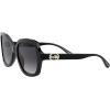 imageCoach Womens Hc8295 Square SunglassesBlackDark Grey Gradient