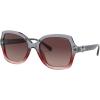 imageCoach Womens Hc8295 Square SunglassesGrey Burgundy GradientBurgundy Grey Gradient