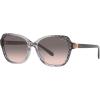 imageCoach Womens Hc8349u Universal Fit Butterfly SunglassesGrey Gradient Signature CGrey Pink Gradient