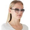 imageCoach Womens Hc8349u Universal Fit Butterfly SunglassesGrey Gradient Signature CGrey Pink Gradient