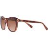 imageCoach Womens Hc8365u Universal Fit Cat Eye SunglassesTortoiseTransparent PinkBrown Pink Gradient