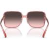 imageCoach Womens Hc8368d Square SunglassesTransparent BerryGrey Pink Gradient
