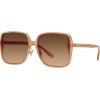 imageCoach Womens Hc8368d Square SunglassesTransparent BrownBrown Gradient