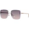 imageCoach Womens Hc8368d Square SunglassesTransparent ClearViolet Pink Gradient