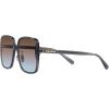 imageCoach Womens Hc8368d Square SunglassesTransparent VioletBrown Purple Blue Gradient