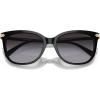 imageCoach Womens Hc8378u Universal Fit Cat Eye SunglassesBlackGrey Gradient