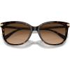imageCoach Womens Hc8378u Universal Fit Cat Eye SunglassesDark TortoiseBrown Gradient