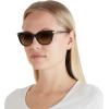 imageCoach Womens Hc8378u Universal Fit Cat Eye SunglassesDark TortoiseBrown Gradient