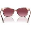imageCoach Womens Hc8378u Universal Fit Cat Eye SunglassesRose Pearl TortoiseBurgundy Gradient
