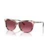 imageCoach Womens Hc8378u Universal Fit Cat Eye SunglassesRose Pearl TortoiseBurgundy Gradient