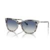 imageCoach Womens Hc8378u Universal Fit Cat Eye SunglassesSeaglass TortoiseBlue Gradient
