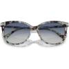 imageCoach Womens Hc8378u Universal Fit Cat Eye SunglassesSeaglass TortoiseBlue Gradient