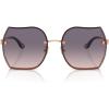 imageCOACH Womens HC7146BD Butterfly Sunglasses Shiny Rose GoldViolet Pink Gradient 60 mm