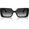 imageCOACH Womens Hc8409u Rivet Universal Fit Square SunglassesBlackGrey Gradient