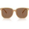 imageCOACH Womens Hc8413bd Square SunglassesMilky TeaBrown Solid