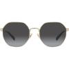 imageCoach Womens Hc7147 Hexagonal SunglassesShiny Light GoldGrey Gradient