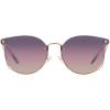 imageCoach Womens Hc7151d Round SunglassesShiny Rose GoldTransparent Purple