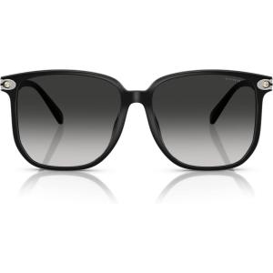 imageCOACH Womens Hc8413bd Square SunglassesBlackGrey Gradient