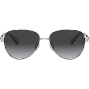 imageCoach HC7111 Sunglasses SilverDark Grey Gradient Polarized 57 mm
