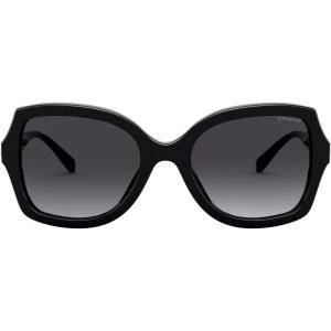 imageCoach Womens Hc8295 Square SunglassesBlackDark Grey Gradient
