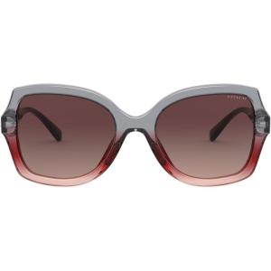 imageCoach Womens Hc8295 Square SunglassesGrey Burgundy GradientBurgundy Grey Gradient