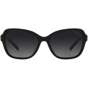 imageCoach Womens Hc8349u Universal Fit Butterfly SunglassesBlackGrey Gradient Polarized