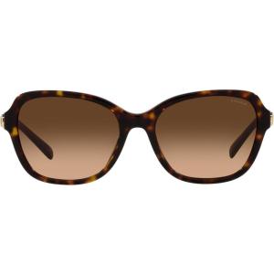 imageCoach Womens Hc8349u Universal Fit Butterfly SunglassesDark TortoiseBrown Gradient