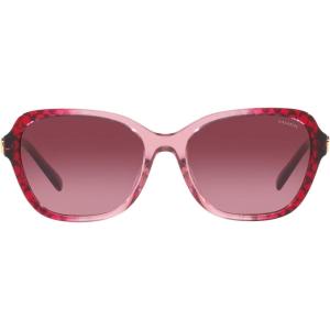 imageCoach Womens Hc8349u Universal Fit Butterfly SunglassesRed Gradient Signature CViolet Pink Gradient