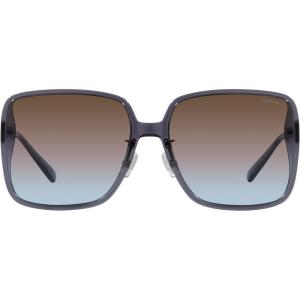 imageCoach Womens Hc8368d Square SunglassesTransparent VioletBrown Purple Blue Gradient