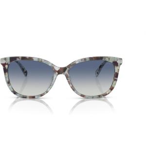 imageCoach Womens Hc8378u Universal Fit Cat Eye SunglassesSeaglass TortoiseBlue Gradient
