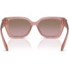 imageCOACH Womens Hc8408u Maxi C Hardware Universal Fit Square SunglassesMilky BuffBrown Rose Gradient