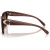 imageCOACH Womens Hc8408u Maxi C Hardware Universal Fit Square SunglassesMilky HazelnutBrown Gradient