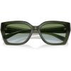 imageCOACH Womens Hc8408u Maxi C Hardware Universal Fit Square SunglassesMilky MossMoss Aqua Gradient