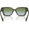 imageCOACH Womens Hc8408u Maxi C Hardware Universal Fit Square SunglassesMilky MossMoss Aqua Gradient