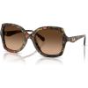 imageCOACH Womens Hc8410u Rivet Universal Fit Butterfly SunglassesJade Pearl TortoiseBrown Gradient
