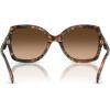 imageCOACH Womens Hc8410u Rivet Universal Fit Butterfly SunglassesJade Pearl TortoiseBrown Gradient