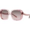 imageCoach Womens Hc8323u Universal Fit Square SunglassesTransparent Pink OmbreBrown Pink Gradient