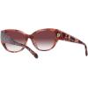 imageCoach Womens Hc8362u Universal Fit Rectangular SunglassesPetal TortoisePurple Clear Gradient