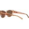 imageCoach Womens Hc8362u Universal Fit Rectangular SunglassesTransparent BrownBrown Solid