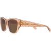 imageCoach Womens Hc8362u Universal Fit Rectangular SunglassesTransparent BrownBrown Solid