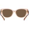 imageCoach Womens Hc8362u Universal Fit Rectangular SunglassesTransparent BrownBrown Solid