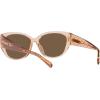 imageCoach Womens Hc8362u Universal Fit Rectangular SunglassesTransparent BrownBrown Solid