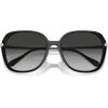 imageCoach Womens Hc8403d Square SunglassesBlackGrey Gradient