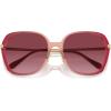 imageCoach Womens Hc8403d Square SunglassesBurgundyPink GradientBurgundy Gradient