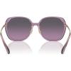 imageCoach Womens Hc8403d Square SunglassesTransparent PurpleGrey Purple Gradient