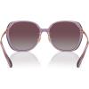imageCoach Womens Hc8403d Square SunglassesTransparent PurpleGrey Purple Gradient Polarized