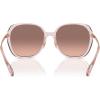 imageCoach Womens Hc8403d Square SunglassesTransparent RoseBrown Pink Gradient