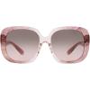 imageCoach Womens Hc8323u Universal Fit Square SunglassesTransparent Pink OmbreBrown Pink Gradient